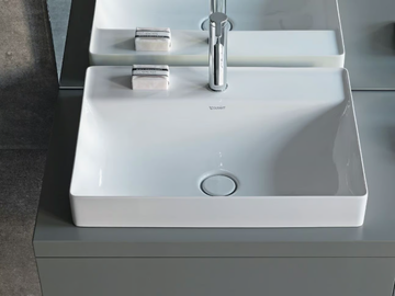 DURASQUARE - Countertop rectangular washbasin by Duravit - view 2