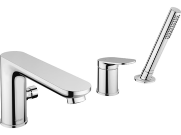 WAVE - Deck mounted 3 hole bathtub tap by Duravit - view 2
