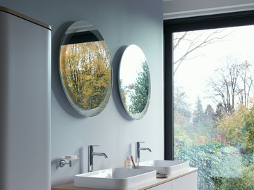 HAPPY D.2 PLUS - Round wall-mounted mirror set with integrated lighting by Duravit - view 3