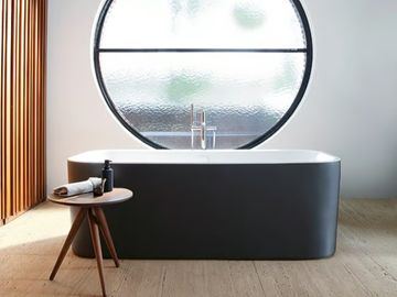 HAPPY D.2 PLUS - Freestanding rectangular acrylic bathtub by Duravit - view 2