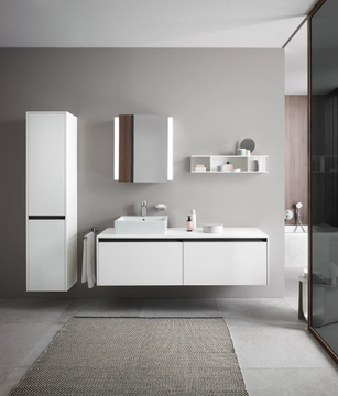 KETHO.2 - Single wall-mounted wooden vanity unit by Duravit - view 3