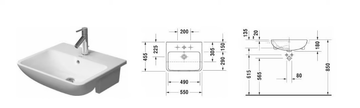 ME - Wall-mounted washbasin by Duravit - view 3
