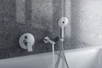 TULUM - 2 hole Recessed shower mixer with diverter by Duravit - view 3