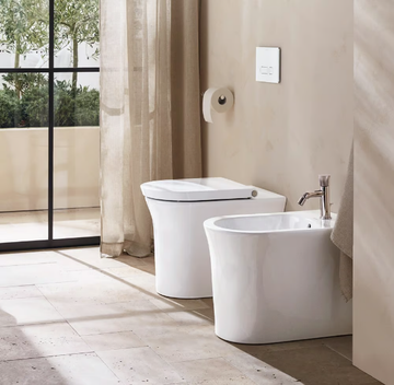 WHITE TULIP - Floor mounted ceramic bidet with overflow by Duravit - view 3
