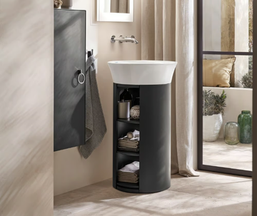 WHITE TULIP - Round single ceramic washbasin by Duravit - view 3