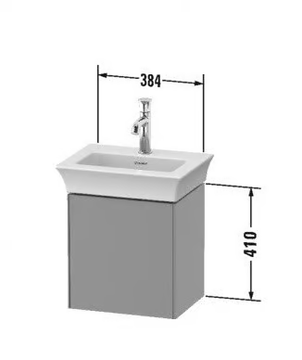 WHITE TULIP WT4240 - Single wall-mounted wooden vanity unit with doors by Duravit - view 3