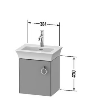 WHITE TULIP WT4250 - Single wall-mounted wooden vanity unit with doors by Duravit - view 3