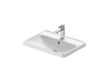 D-NEO - Inset ceramic washbasin with overflow by Duravit - view 2