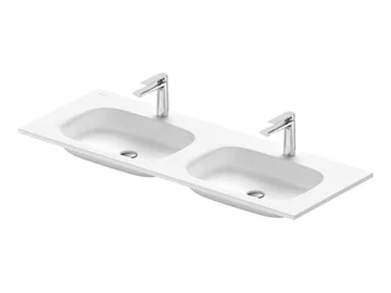 SIVIDA - Double inset composite material washbasin by Duravit - view 2