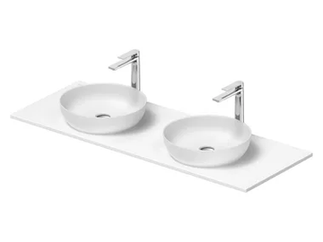 SIVIDA - Double composite material washbasin countertop by Duravit - view 2