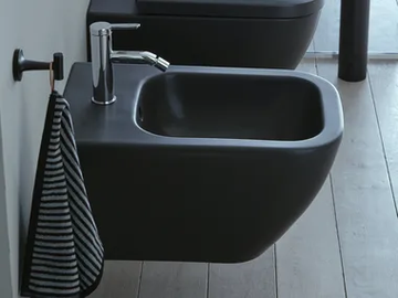HAPPY D.2 PLUS - Wall-hung ceramic bidet with overflow by Duravit - view 2