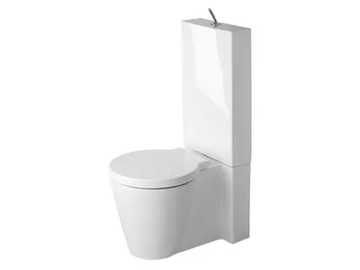 STARCK 1 - Close coupled ceramic toilet by Duravit - view 2