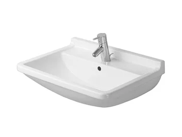 STARCK 3 - Ceramic washbasin with overflow by Duravit - view 2