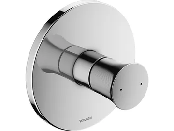 WHITE TULIP - Recessed single handle shower mixer with plate by Duravit - view 2
