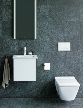 VIU - Rectangular ceramic handrinse basin by Duravit - view 3