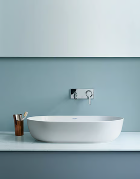 LUV - Countertop oval washbasin by Duravit - view 3