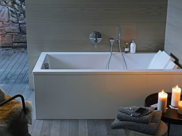 STARCK - Rectangular acrylic bathtub by Duravit - view 3