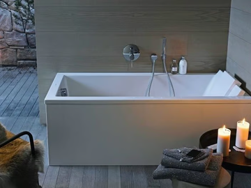STARCK - Rectangular acrylic bathtub by Duravit - view 3
