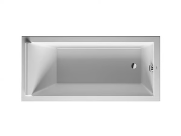 STARCK - Rectangular acrylic bathtub by Duravit - view 2