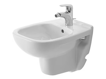 D-CODE - Wall-hung compact ceramic bidet by Duravit - view 2