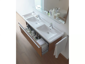 STARCK 3 - Double ceramic washbasin by Duravit - view 3