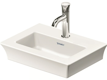 WHITE TULIP - Wall-mounted single rectangular ceramic washbasin by Duravit - view 2