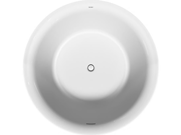 WHITE TULIP - Freestanding round ceramic bathtub by Duravit - view 2