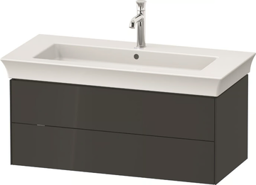 WHITE TULIP WT4341 / WT4342 - Single wall-mounted wooden vanity unit with drawers by Duravit - view 3