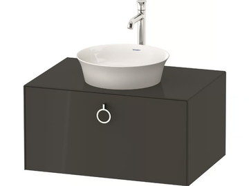 WHITE TULIP WT4980 / WT4981 - Single wall-mounted wooden vanity unit with drawers by Duravit - view 2