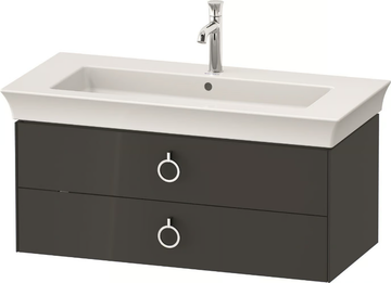 WHITE TULIP WT4351 / WT4352 - Single wall-mounted wooden vanity unit with drawers by Duravit - view 3