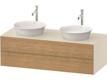 WHITE TULIP WT4988 - Double wall-mounted wooden vanity unit with drawers by Duravit - view 2