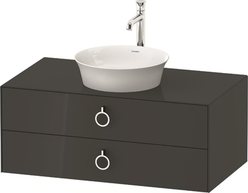 WHITE TULIP WT4990 / WT4991 - Single wall-mounted wooden vanity unit with drawers by Duravit - view 3