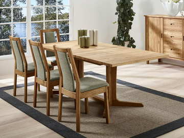 4224C - Extending rectangular wooden dining table by Dyrlund - view 2