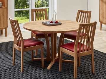 4275G0 - Round wooden dining table by Dyrlund - view 3