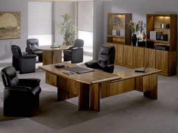 COMMODORE - Wood and glass office shelving by Dyrlund - view 3