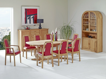 1194M - Wooden highboard with doors by Dyrlund - view 3