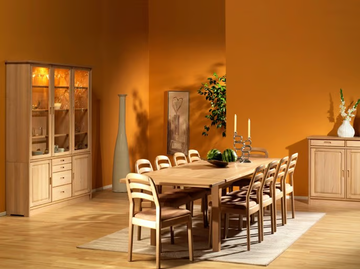 1186M - Wooden highboard with doors by Dyrlund - view 3