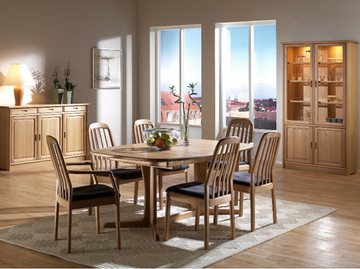 1588A - Wooden chair with armrests by Dyrlund - view 3