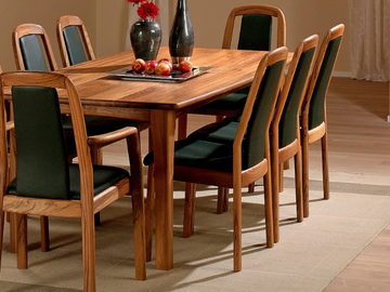 9248 - Rectangular wooden table by Dyrlund - view 2