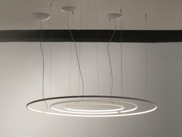 LANCIA TONDA SYSTEM - LED aluminium pendant lamp by EGOLUCE - view 3