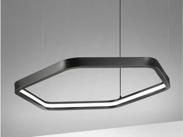 ESAGONO - LED extruded aluminium pendant lamp by ENGI - view 2
