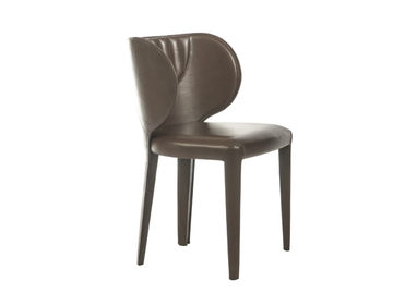 AIDA - Upholstered leather chair by ENNE - view 2