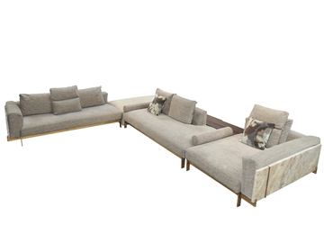 ATLANTIDE - Sectional fabric sofa by ENNE - view 3