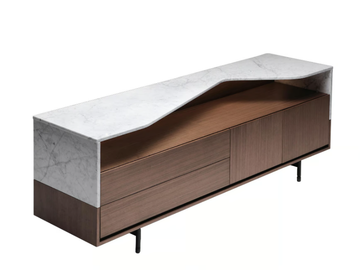BRIGHT - Walnut sideboard by ENNE - view 2