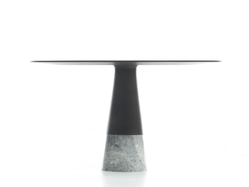 ECHO - Round solid wood dining table by ENNE - view 3