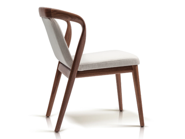 FEAT - Fabric chair with armrests by ENNE - view 3