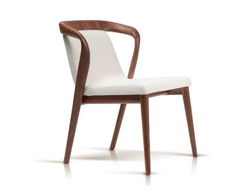 FEAT - Fabric chair with armrests by ENNE - view 2