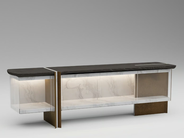 FOIL - Sideboard with integrated lighting by ENNE - view 3