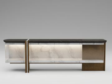 FOIL - Sideboard with integrated lighting by ENNE - view 2