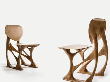 GROOVE - Solid wood chair by ENNE - view 3